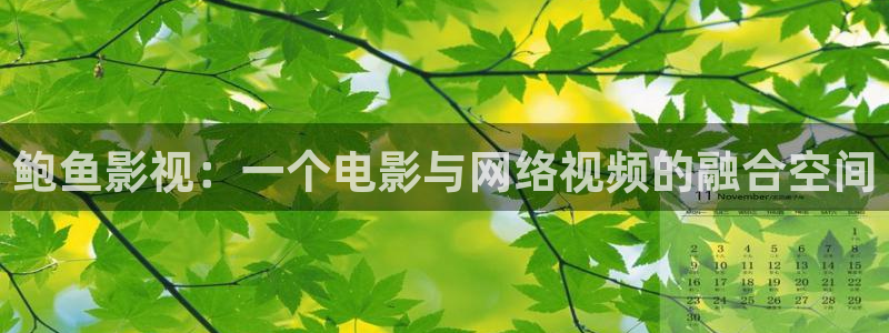 樱花影院在线观看高清电视剧荣耀：鲍鱼影视：一个电影与网络视频的融合空间