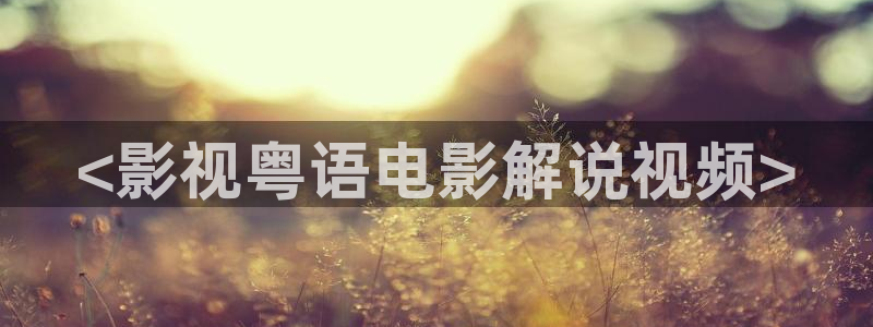 樱花视频hd：<影视粤语电影解说视频>