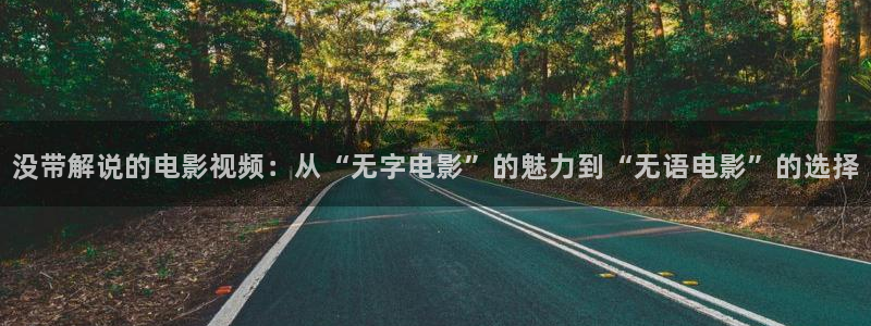 樱花视频91：没带解说的电影视频：从“无字电影”的魅力到“无语电影”的选择